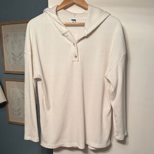 Old Navy Ribbed White Top